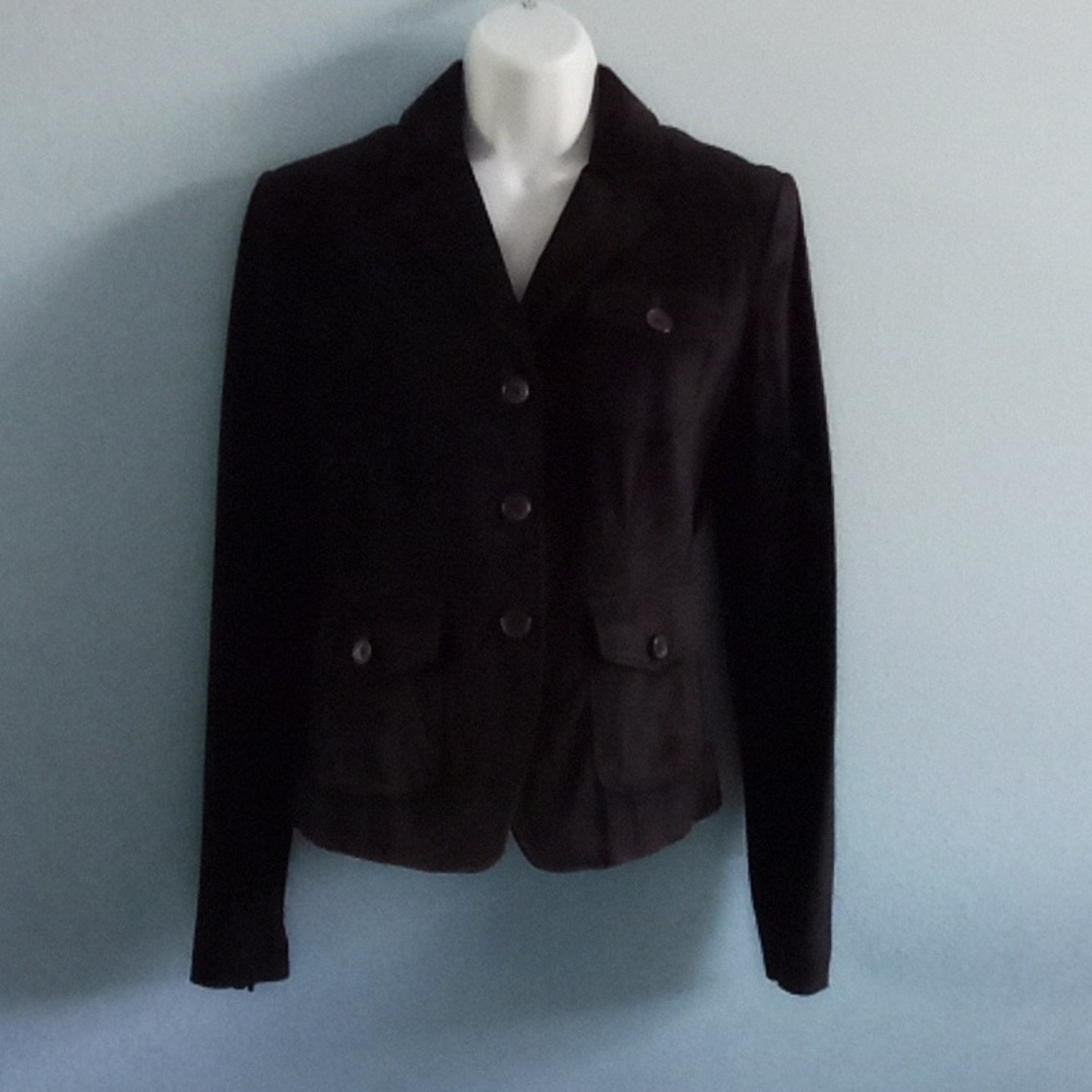 Women's Ann Taylor Loft Black Leather Jacket